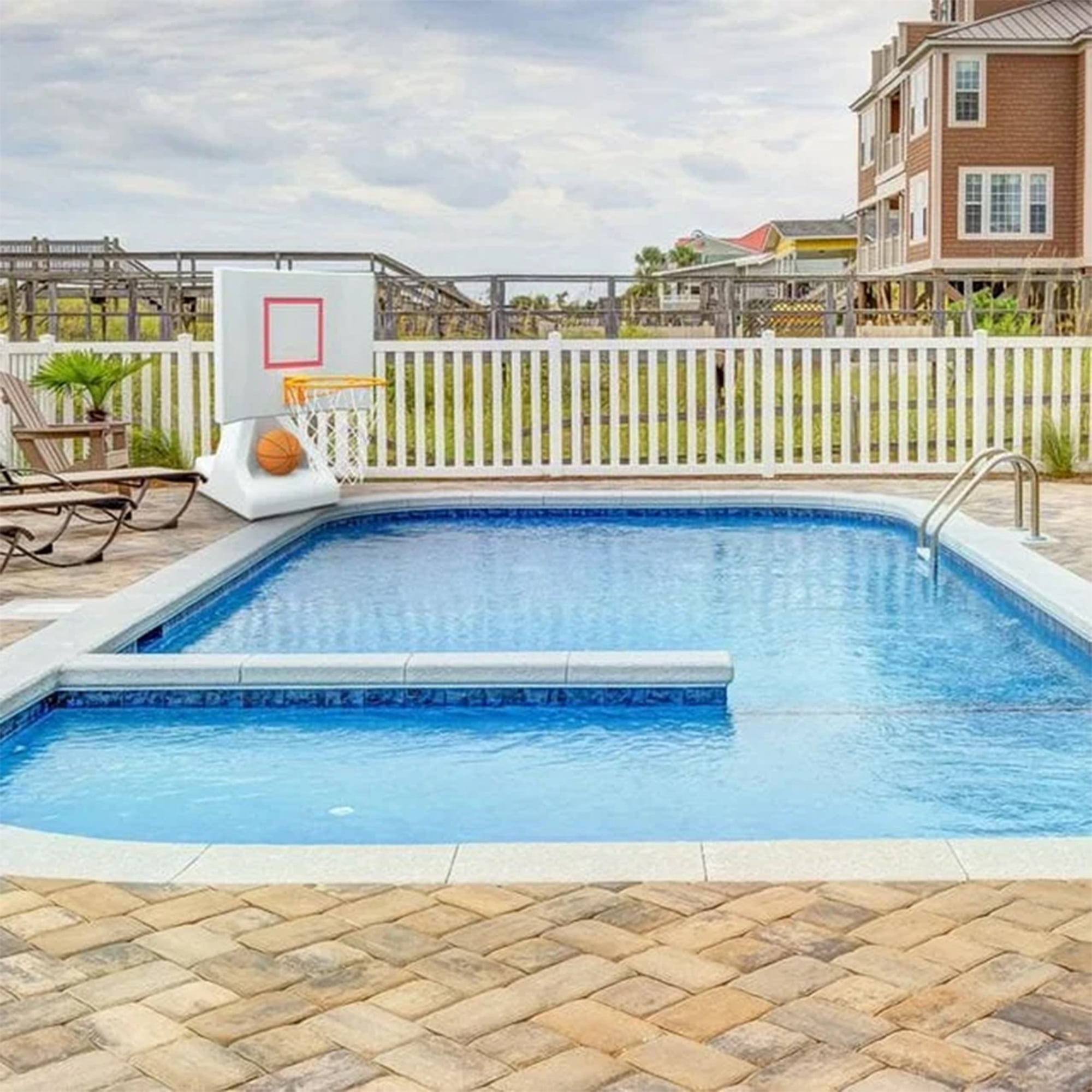 Good Ideas Pool Shot Rock the House Poolside Freestanding Basketball Hoop