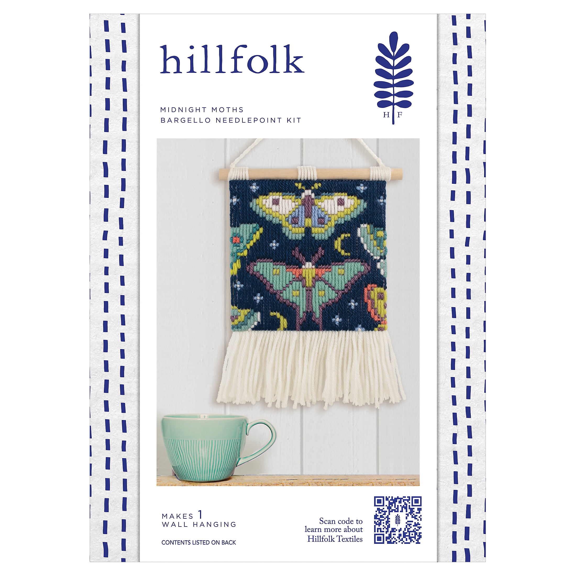 Hillfolk Bargello Moth Kit-Includes 6