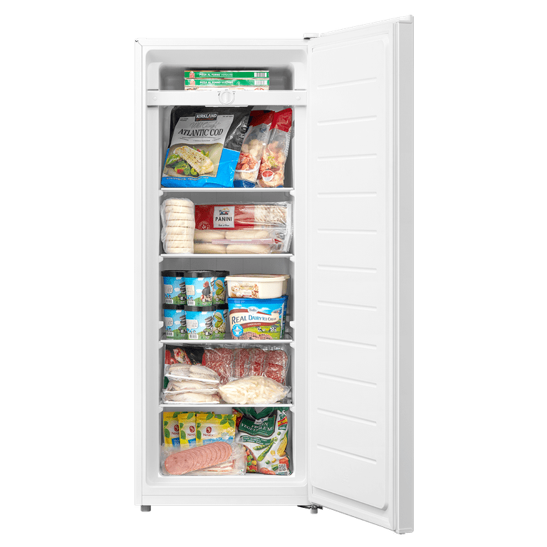 Large Capacity Freezer Upright Standing Food Storage Garage Ready White 7  Cu Ft