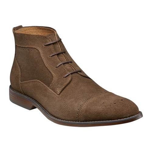 CLARKS WATTS MID MENS LACE-UP LOW BOOT BROWN LEATHER 
