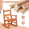 thumbnail image 2 of Ktaxon Wooden Child's Rocking Chair,Hardwood Rocker,Small Wooden Rockers for Kids Ages 3-6,for Patio Porch Outdoor & Indoor,Living Room,Bedroom,Balconies(Orange), 2 of 9