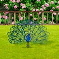 thumbnail image 1 of Decoración del hogar, decoración de habitaciones, decoración de paredes, pilas de pavo real de metal para jardín, decoración de patio tallada de pavo real, decoración de patio de metal, decoración de, 1 of 5