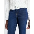 thumbnail image 4 of Free Assembly Women's Mid Rise Full Length Bootcut Jeans, 32" Inseam, Sizes 0-20, 4 of 5