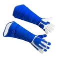 thumbnail image 3 of Guantes de cuero sintético para manipulación de animales, protección para brazos, para entrenamiento de reptiles y perros, a prueba de mordeduras., 3 of 9