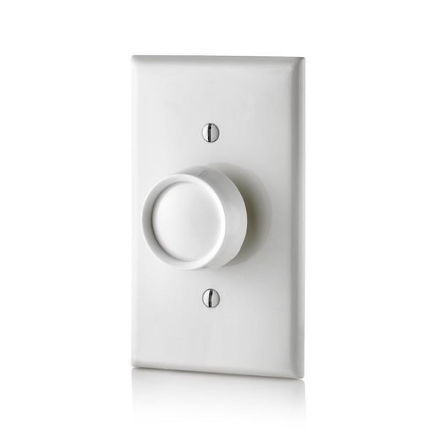 Dimmer Knob Leviton Trimatron 600 W, color almendra claro y blanco, paquete de 1