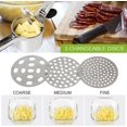 thumbnail image 4 of Prensa de patatas YONGSHENG de acero inoxidable con 3 insertos de tamiz, 4 of 5