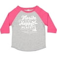 thumbnail image 3 of Inktastic Florida is My Happy Place with Palm Trees Boys or Girls Toddler T-Shirt, 3 of 5