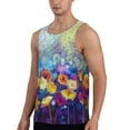 thumbnail image 2 of Salouo Spring Flower Seasonal for Men's Tank Tops,Sleeveless Muscle Shirts for Men Quick Dry Workout Tank Top Gym Muscle Tee Fitness Bodybuilding Sleeveless T Shirt-4X-Large, 2 of 7