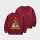 thumbnail image 5 of Cowsor Girls Sweatshirts Kids Cute Graphic Crewneck Pullover Tops Xmas Long Sleeve Holiday Shirts, 5 of 7
