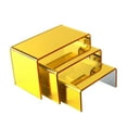 thumbnail image 3 of simhoa 3Pcs Acrylic Display Riser Stand Showcase Organizer Holder Mirrored Stands Shelf, 3 of 8