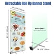 thumbnail image 3 of InstaHibit Portable Trade Show Retractable Roll Up Aluminum 40"x79" Banner Stand with Carrying Bag, 3 of 8