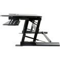thumbnail image 3 of Tripp Lite Sit Stand Desktop Workstation Adjustable Standing Desk 36 x 22 In. - 33 Lb Load Capacity - Desktop - Medium Density Fiberboard (MDF), Steel - Black, 3 of 8