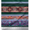 thumbnail image 1 of Soimoi Poly Georgette Fabric Stripe,Paisley & Moroccan Kaleidoscope Fabric Prints By Yard 52 Inch Wide, 1 of 3