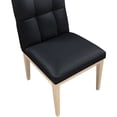 thumbnail image 5 of Meridian Furniture Adrian Black Vegan Leather Dining Side Chair, Set of 2, 5 of 9
