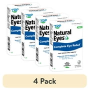 (4 pack) Natural Eyes, Complete Eye Relief, Fast Dissolving Tablets, Dryness, Redness, Irritation, Watering and Burning, 48 Count