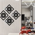 thumbnail image 6 of WYZCTTD 4 Pcs Geometric Grid Mirror Wall Stickers Acrylic Square Frame Decal, 6 of 7