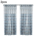 thumbnail image 1 of Cortina semitransparente Cortina de gasa de ventana transpirable Divisor de habitación para balcón de dormitorio, 100x200cm, Azul, 2 piezas Advancent LF0161-01B*2, 1 of 4