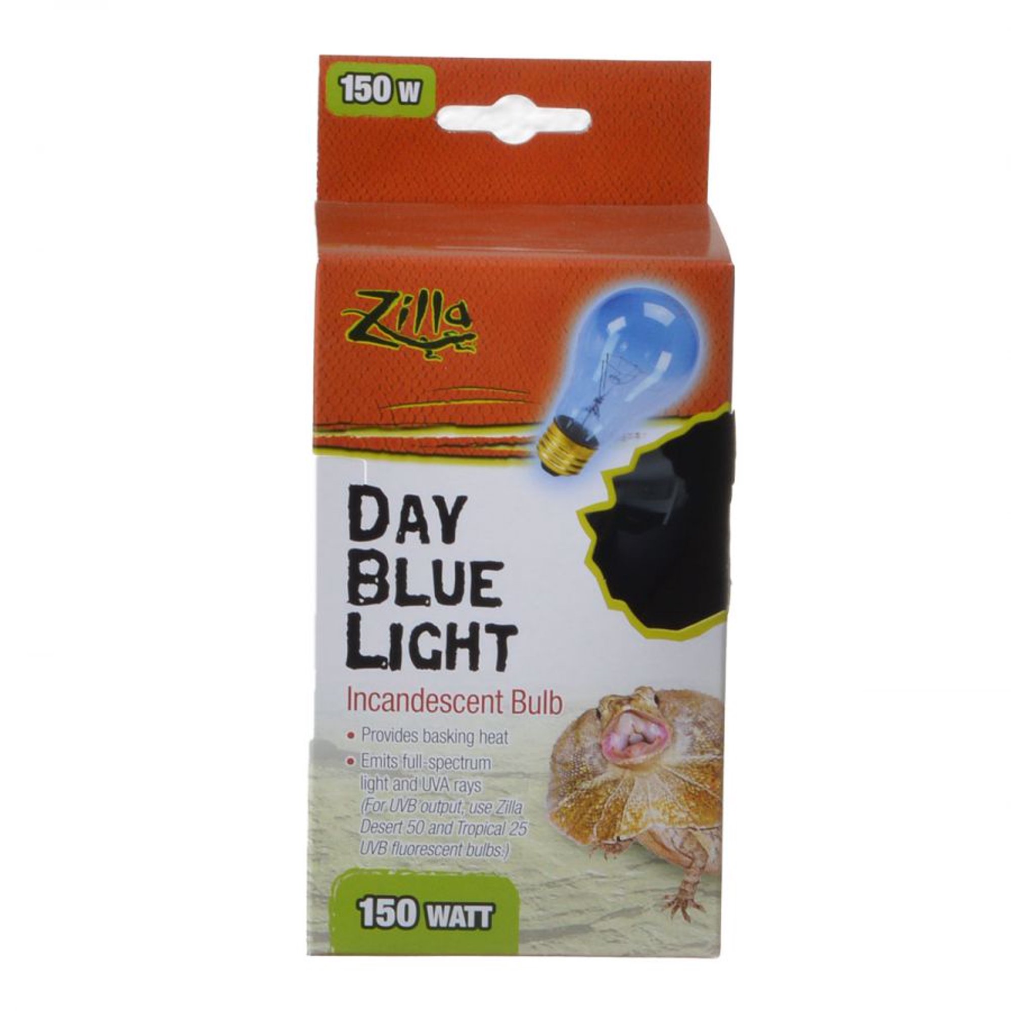 Zilla Incandescent Day Blue Light Bulb for Reptiles - 150w