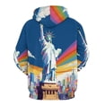 thumbnail image 6 of Statue of Liberty Pride Regular Fit Hoodie, Sporty Pullover Hooded Sweatshirt for Men Women 2XL, 6 of 6