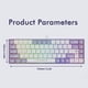 thumbnail image 2 of Teclado mecánico compacto para juegos con teclado mecánico retroiluminado RGB, teclado intercambiable en caliente para portátiles Windows y jugadores de PC, 2 of 9