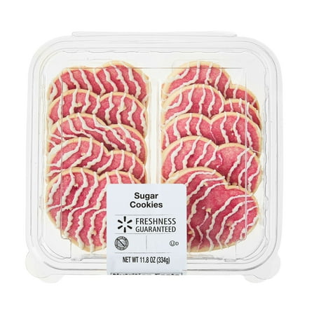 Freshness Guaranteed Valentine's Day Baked Heart Sugar Cookies, 11.8 oz, 10 Count