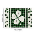 thumbnail image 3 of Lucky Shamrock St. Patrick's Day Placemats, 13x17in Seasonal Spring Table Mats for Party Kitchen Dining Decoration, 3 of 6