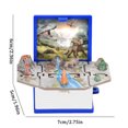 thumbnail image 4 of 3D Dinosaur Pop - Up Keychain Book - Mini Figures, Educational, Ideal for Kids, 4 of 6