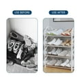 thumbnail image 6 of Komiseup under $10 Shoe Rack, Shoe Rack Storage Organizer With 4 Tiers Metal Shelves For Bedroom, Closet, Entry, Dorm Room, 6 of 8