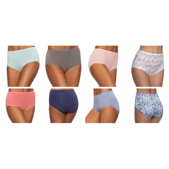 Felina 8-Pack Cotton Stretch Briefs, Size: M