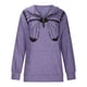 thumbnail image 5 of Sudadera con capucha y estampado sólido de manga larga para otoño e invierno para mujer Fridja  bvmnju5505, 5 of 6