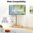 thumbnail image 2 of Floor Swivel TV Stand Mount for 32-60 Inch Screens, Universal White Tall Adjustable TV Stand for Bedroom, 2 of 7