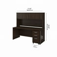 thumbnail image 2 of Studio C 72W x 30D Desk with Hutch and Drawers in Black Walnut - Engineered Wood, 2 of 10