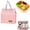 Pink, variant on Lunch Bag, insulated Lunch Box for Women Men, Simple Small Lunch tote Reusable Lunch Box Containers Thermal Bento Cooler Bag for Work Office Picnic Or Travel (Pink)