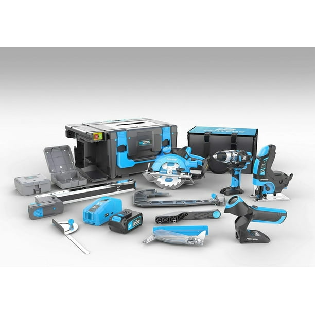POWER8 Workshop - 20V Cordless Power Tool Combo Kit: Drill/Driver