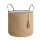 thumbnail image 5 of Cesto para mantas Strade Fareast Limited cesta de madera con cuentas decorativas Amarillo, 5 of 8