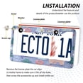 thumbnail image 3 of Aluminum License Plate Frame 2 Pack Car Exterior Accessory Car Tag Holder for Front Rear Plates Cars Decor Cute Animals in The Snow, 3 of 7