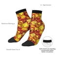 thumbnail image 6 of Pofeuu Autumn Mosaic Maple Leaves Print 30cm Socks, Adult Running Hiking Socks for Youth and Adult, 6 of 7