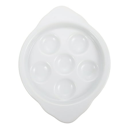 

NUOLUX 1Pc Ceramic Escargot Plate Snail Baking Dish Simple Conch Holder Cooking Tool