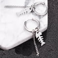 thumbnail image 2 of Pendientes largos colgantes de plata, pendientes de moda, pendientes de novia, 2 of 9