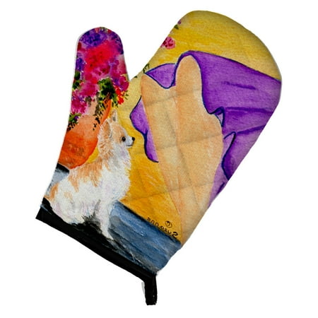 

Carolines Treasures SS8521OVMT Lady with her Chihuahua Oven Mitt Large multicolor