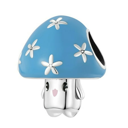 

Mushroom Charm Bracelet Pendant Silver Spacer Beads for Jewelry Making