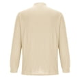 thumbnail image 4 of pstuiky camisetas de manga larga para hombre, Camiseta deportiva informal de manga larga con botones y cuello en V para hombre Tops de hombre l, 4 of 6