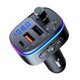 thumbnail image 1 of Transmisor Bluetooth para coche,Adaptador de coche Bluetooth V5.0,Automóvil Bluetooth 5.0 Reproductor de Mp3 retroiluminado, USB dual .0 Puertos PD Llamada manos libres,Disco U, 1 of 9