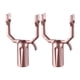 thumbnail image 1 of 2 piezas de horquillas de conexión para barra de ropa, cabezales de poste de secado, horquillas de repuesto de aleación de aluminio para colgar, Oro rosa, 1 of 8