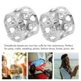 thumbnail image 4 of 100Pcs Dreadlocks Beads, Sparkling Rhinestone Fashionable Hair Braiding Rings For Hair Decoration, 4 of 8