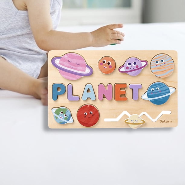 Rompecabezas para pequeños, juguete de rompecabezas de madera Montessori, rompecabezas de aprendizaje de forma interactiva educativa cognitiva CUTICAT Rompecabezas