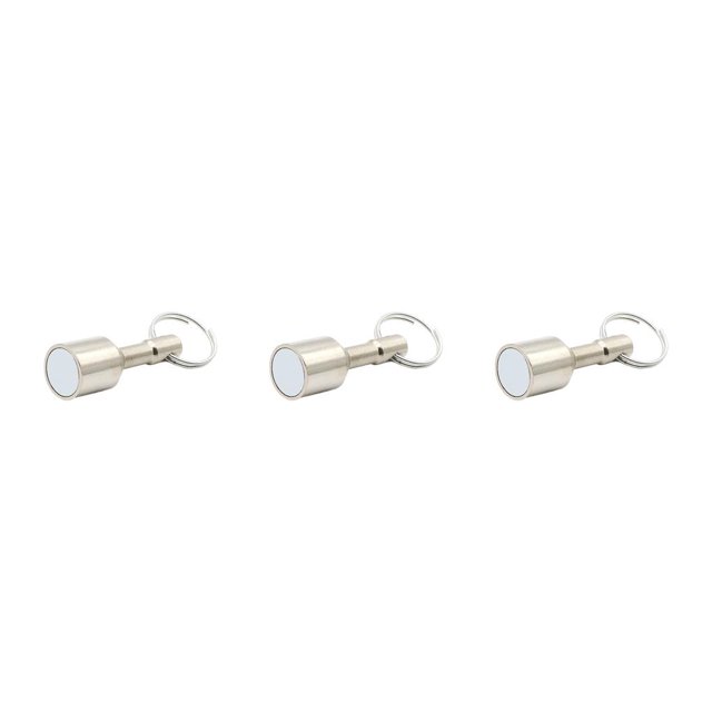 Qarigey LLavero , llavero de Metal, soporte colgante dividido, herramientas portátiles para exteriores, piedra imán toroidal dorada y Type1 NO1