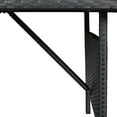 thumbnail image 7 of AECOJOY 54" Outdoor Dining Table, Patio Wicker Metal Frame Coffee Table for Outside or Indoor, Black Rattan, 7 of 7