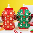 thumbnail image 5 of Didog Christmas Dog Clothes For Small Dogs Cute Christmas Tree Print Puppy Vest Coat, 5 of 10