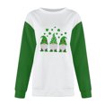 thumbnail image 4 of Mode Hoodies pour Femmes 2023 Mode de la Saint-Patrick Imprimé Blouse Ample à Manches Longues Col Rond Pull Décontracté Tops Sweat-Shirt 50 % de Réduction Liquidation Costumes Halloween/noël, 4 of 5